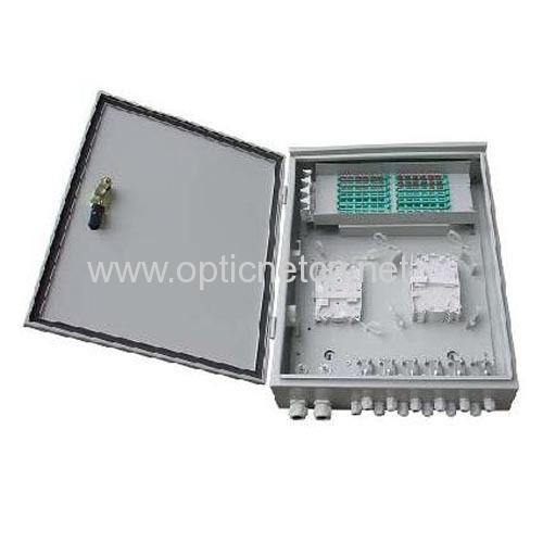 Wall Mounting Indoor Outdoor ODF 96 fibers FTTH Splitter Cabinet Fiber Termination Cabinet Network Distribution Box