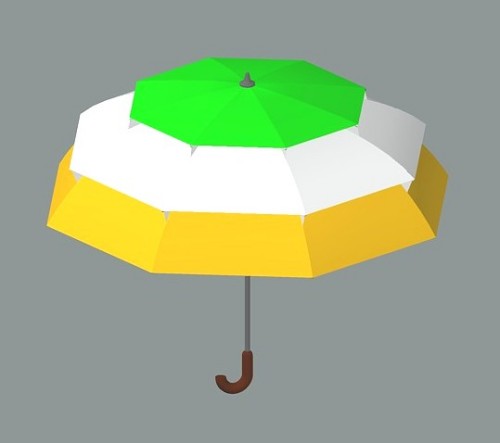 Pagoda MultiVent umbrella (Flag of Ireland)