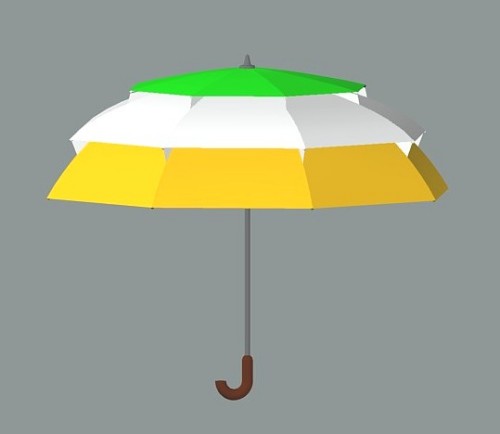Pagoda MultiVent umbrella (Flag of Ireland)