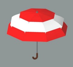 Pagoda MultiVent umbrella (Flag of Austria)