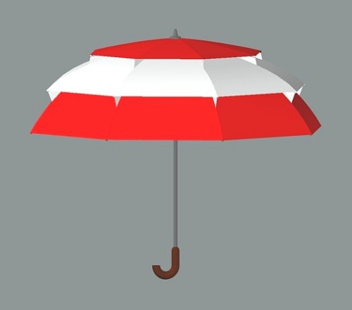 Pagoda MultiVent umbrella (Flag of Austria)