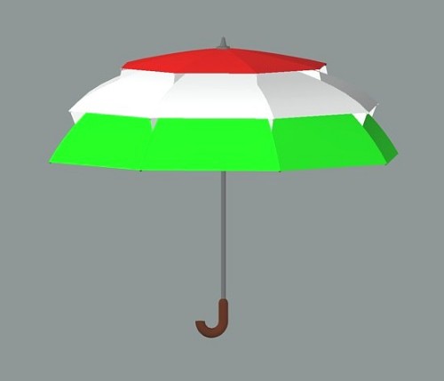 Pagoda MultiVent umbrella (Flag of Hungary)