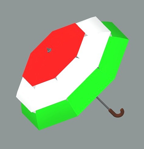 Pagoda MultiVent umbrella (Flag of Hungary)