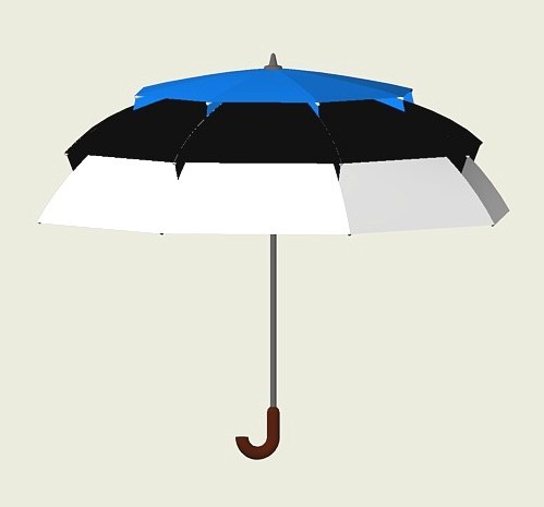 Pagoda MultiVent umbrella (Flag of Estonia)