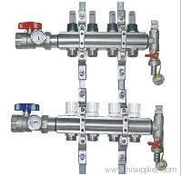 Manifolds kit with thermostatic control