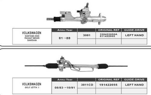 VOLKSWAGEN Steering gear