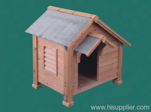 Wooden dog house