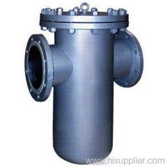 Basket type of strainer