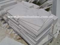 white marble slabs