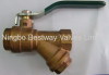 bronze filter ball valve