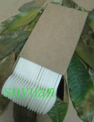 disposable cutlery packed in paper box