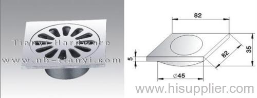 High grade casting stainless steel floor drain