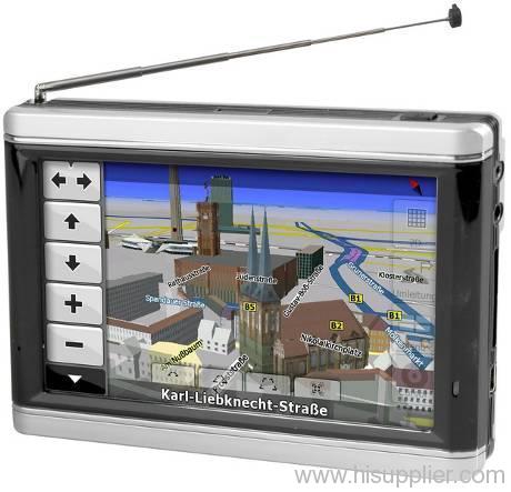 5 in TFT LCD Screen GPS With Analog TV N5000TV