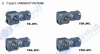 Helical-Worm Gear Motor