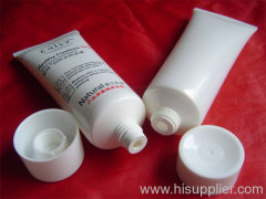 PE extruded plastic white tube for cosmetic packaging
