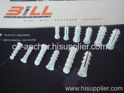 Split Ribbed Plastic Anchor