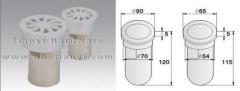 High water sealed plastic anti-odour floor drain