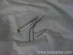 weft needle, needle holder