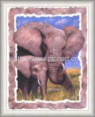 elefant oil painting