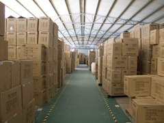 Warehouse with stock