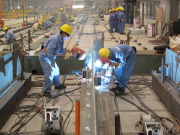 Our welder working in ship yard