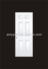 6steel panel door,steel metal door,residential door,hollow door