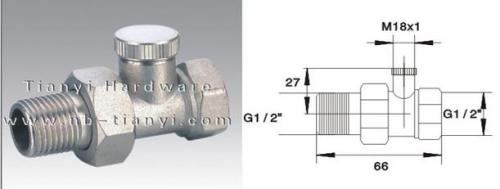 Brass warm valve