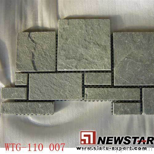 Slate paver mats,meshed slate