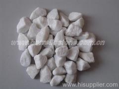 snow white gravel, snow white chippings, snow white crushed stone