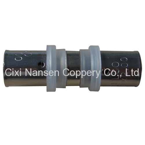 Nickel-Plated Brass Press Straight Fitting