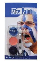 five colors camouflage face paint