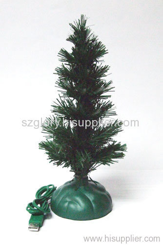 USB fiber x'mas tree 7 color light music optional