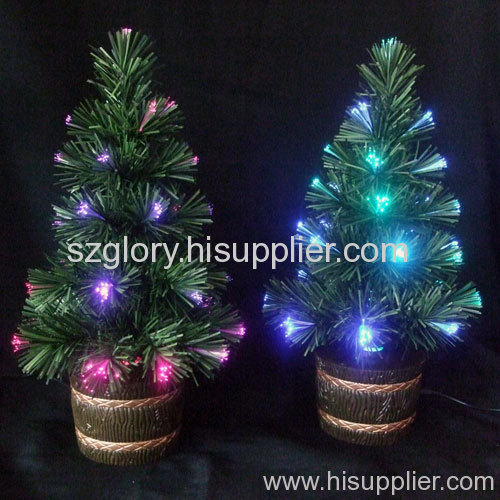 USB fiber x'mas tree 7 color light music optional