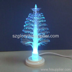 USB 7 color fiber tree with top star