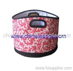 lunch bag with pink floral