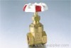 Brass gate valve