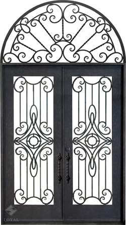 wrought iron door