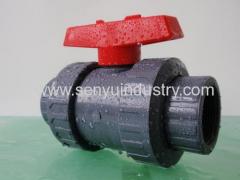 double union ball valve