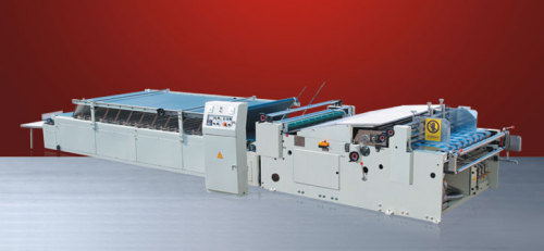 semi flute laminating machine