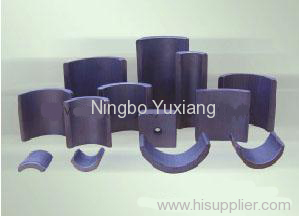 sintered hard ferrite arc segment anisotropic magnet