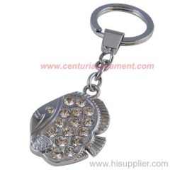 Metal fish keychain