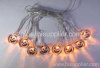 USB pumpkin face decorate light 8pcs orange change LED