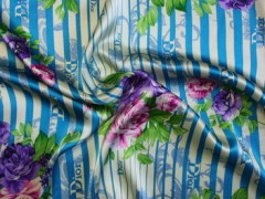 100% silk satin printed fabrics
