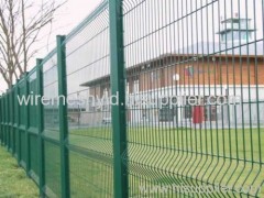 deep green powder coated fences