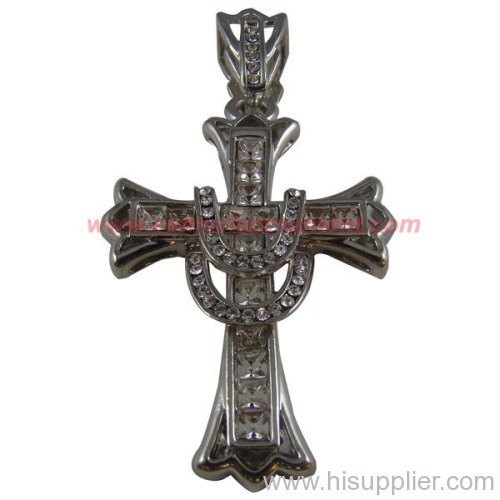 steel cross pendants