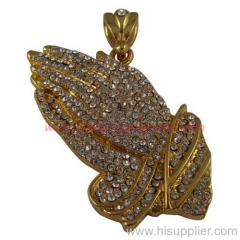 Fashionable gold pendant