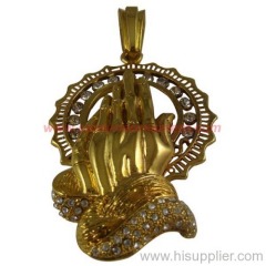 Gold HIP HOP pendant