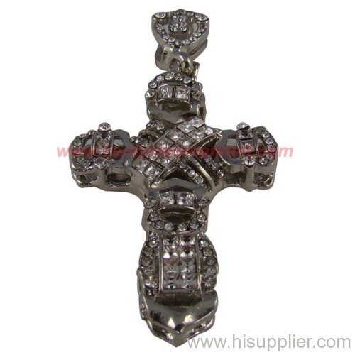 Fashionable cross hip hop pendant