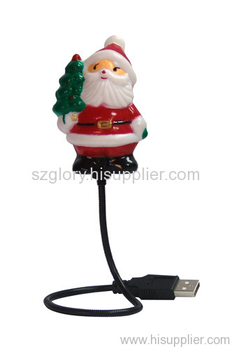 USB 7 color santa claus flexible Wire