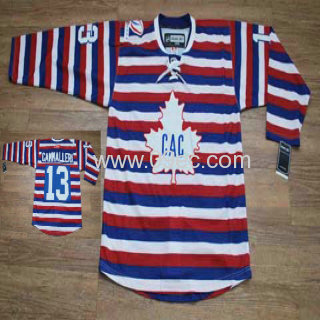 #13 CAMMALLERI strip montreal candiens new player hockey jersey